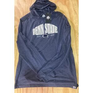 Penn State Lions Stretched Sunrise Men's Hooded Sweatshirt Navy Blue Lg-NWT